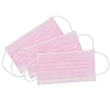 Zicome Disposable Earloop Face Mask, Set of 50, 3-Layer Filter Protection