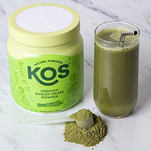 KOS Organic Barley Grass Powder | Non-GMO, Raw Barley Grass Powder | Fiber Rich, Antioxidant Heavy USDA Organic Plant Based Ingredient, 369g, 118 Serving - Thumbnail 3