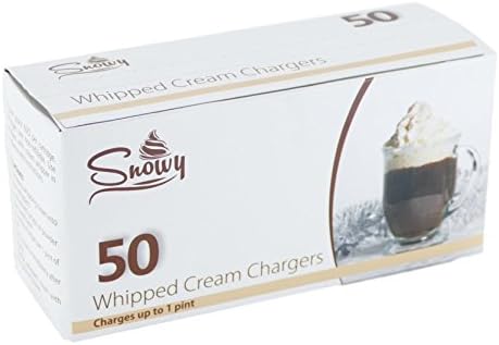 Snowy Whipped Cream N2O Chargers (50)