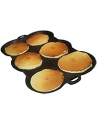 The Wonder Griddle Non-stick griddle pan for double-burner stovetop, oven, or grill | Great for grilling, tailgating, and camping | Round molds for pancakes, eggs, hamburgers, and tortillas.