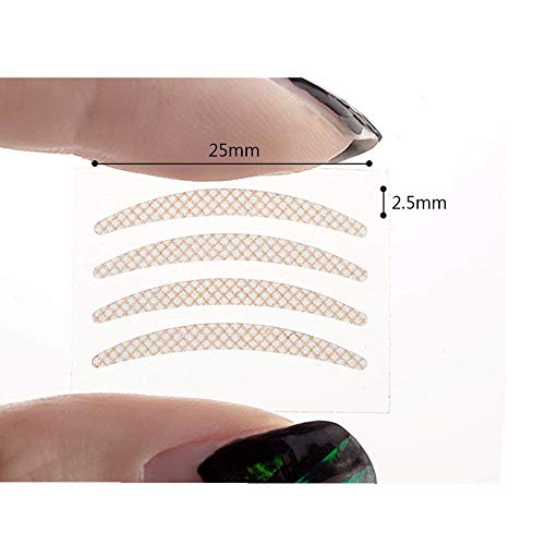 Eye Tape Double Eyelid Tape Invisible Eye Stickers Natural Waterproof Eye Tape Adhesive Magic Charm Big Eye Fiber with Y shaped Fork (Silm 300 Pairs)
