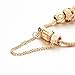 CHOKER Gold Charm Bracelets Girls Heart Beads Smile Tone Snake Chain Rhinestone Bangles