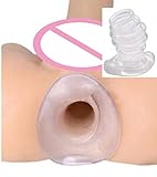 MoonPieee Full Access Tunnel Plug Ribbed Hollow Bütt Plug Ribbing Bütt Pug for Woman Men