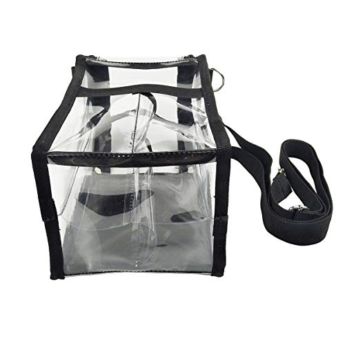 Transparent PVC Makeup Brush Buddy Make Up Brush Holder Clear Makeup Brush Makeup Tool Organizer Bag Makeup Brush Bag with Shoulder Strap - Thumbnail 5