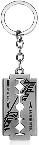 FITIONS - Rock Band AC/DC ACDC GnR Metallica Keychain Metal Key Ring Holder Car Bag Key Chain Pendant Men Jewelry Chaveiro llaveros