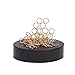 THY COLLECTIBLES Magnetic Sculpture Desk Toy For Intelligence Development Stress Relief Strong Magnet Base Solid Metal Pieces (Circle)