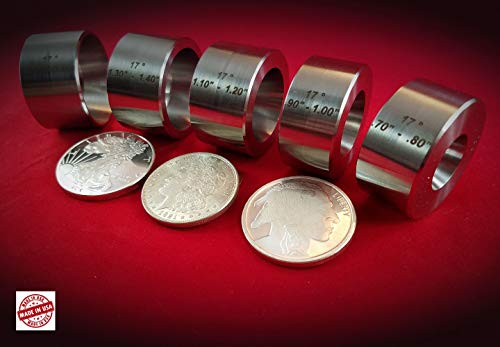 17 Degree Universal Reduction/Folding Die Set 5 Pieces, Stainless Steel