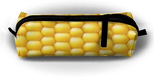 Corn Niblet Background Student Pencil Pen Case Zipper Pouch Small Cosmetic Makeup Bag Coin Purse?for Kids Teens and Other School Supplies