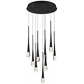 ET2 Pierce - 27W 9 LED Pendant-19 Inches Tall and 19 Inches Wide-Black Finish