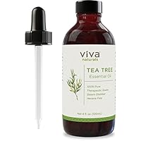Viva Naturals Tea Tree Oil, 4 oz - 100% Pure & Therapeutic Grade, All-Natural Skin Treatment, Authentic Premium Australian Variety