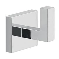 Gedy A026-13 Elba Modern Square Wall Mounted Bathroom Hook, Chrome