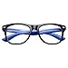grinderPUNCH Kids Nerd Fake Glasses Clear Lens Colored Arms Geek Costume Children's (Age 3-10) Blue