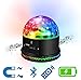 Technical Pro DJ Light, Magnetic, Rechargeable, 9 Color LED Bluetooth Speaker Rotating Magic Ball Stage Light Sound Activated with Remote Control MP3 USB and Bluetooth Playback for Disco Club Party