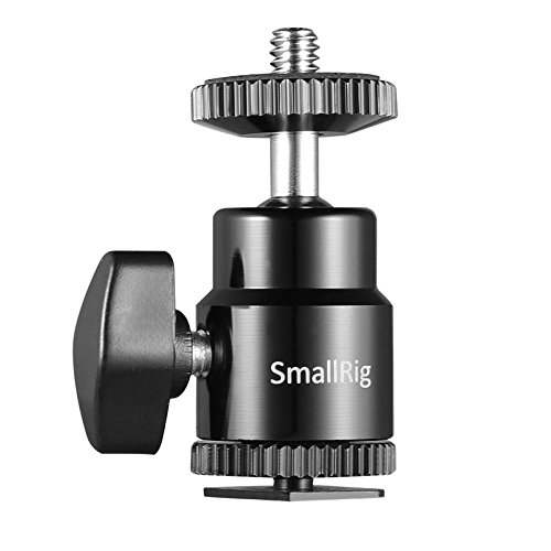 SMALLRIG LCD Monitor Shoe Adapter 1/4" Camera Hot Shoe Mount w/Additional 1/4" Screw for Cameras, for Canon/for Nikon/for Olympus/for Pentax/for Panasonic/for Fujifilm/for Kodak - 761