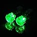 IC ICLOVER Led earring,1 Pairs Cool Shiny Glowing Led Lighting Stud Earring For Hallowmas Thanksgiving Day Christmas Gift-Green