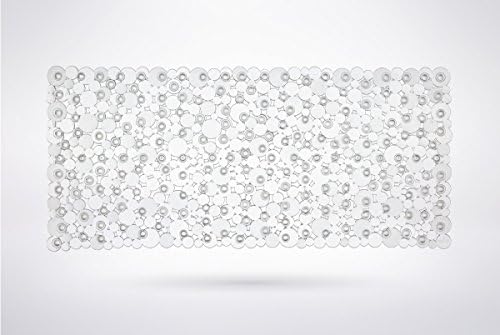 The Original KANGAROO (TM) Bath, Tub, and Shower Mat, 35 inches x 16 inches, Machine Washable, Anti-Bacterial, Bubble Design, Extra Large Size (Clear)