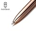 PASISIBICK Rose Gold Ballpoint Pens for Women,3 Pcs Crystal Pen with the Water Drop Ball Top and Black Ink