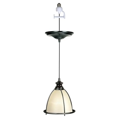 Worth Home Products Instant Screw In Pendant Light With Brushed