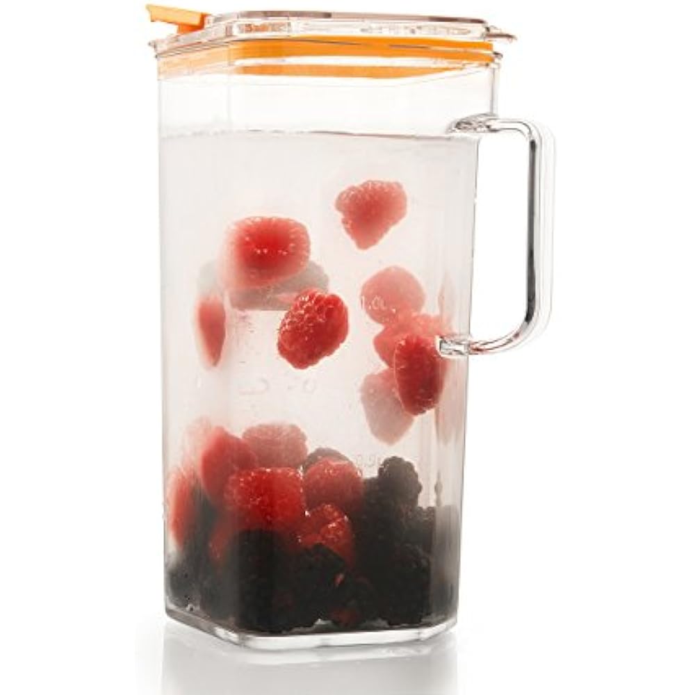 Tritan Iced Tea Pitchers Plastic With Lid 60oz (1.8quart) Water