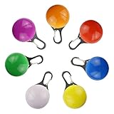 MEWTOGO Highvisibility Water-Resistent Spot Lit Clip-on Pet Dog Cat Collar LED Safety Light - Luminous Pendant for Outdoor Safety (Pack of 7)