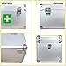 Morning Plus - First aid kit Lockable Medication Box Organizer Emergency Medicine Storage Box Aluminum Medical Box 12
