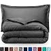 Bare Home Kids Comforter Set - Twin/Twin Extra Long - Goose Down Alternative - Ultra-Soft - Premium 1800 Series - Hypoallergenic - All Season Breathable Warmth (Twin/Twin XL, Grey) primary