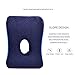 SOMIDE Nap Sleeping Face Pillow, Memory Foam Slow Rebound Face Down Desk Pillow Sleeper Back Support, Hollow Design, Removable Washable Velvet Cover Blue