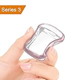 amBand Case for Apple Watch 3 38mm TPU iWatch Bumper Accessories Protector Cover for Apple Watch Series 3/2/1, Nike+, Sport, Edition, Rose Gold