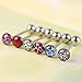 6Pcs Mixed Color Leopard Print Tongue Lip Ring Bar Stud Body Piercing Jewelry Random Colors