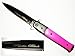Pink Handle & Black Blade PSYCHO BITCH ASSISTED OPENING POCKET KNIFE Milano Godfather Style