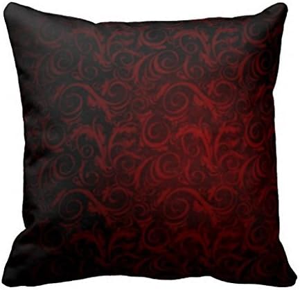 Gothic Victorian Vampire Pattern Throw Pillow Case 18" 18"