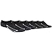 adidas Boys' YTH VERT Stripe 6-Pack NO Show, Black/Black-Onix Marl/Light Onix/Onix, Medium