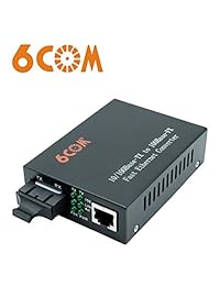 6 com Conversor de medios Gigabit Ethernet, 100 MB s Multi-Mode SC Fiber, 10 100Base-TX a 100BASE-FX, hasta 2 KM