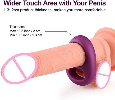Double Řinĝ Dust-Proof Odorless Top Grade Liquid Silicone Ĉǿǿçk Řinĝs Time Delay Ƥéénǐs Řinĝ Ĉǿǿçk Řinĝs for Men