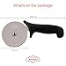 Bakeitfun Premium Pizza Cutter, Stainless Steel Razor Sharp Wheel Slicer With Black Handle, Cuts Effectively Without Ruining Your Toppings, For Home Kitchen And Professional Use
