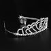 Crown Tiara, ETEREAUTY Wedding Bridal Queen Headpiece Prom Decor with Rhinestones and Comb Headband