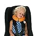 Trunki Kid’s Travel Neck Pillow with Magnetic Child’s Chin Support - Yondi Small Mylo Monkey (Orange)