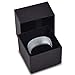 Tungsten Wedding Band Ring 8mm for Men Women Comfort Fit Black Enamel Domed Round Brushed Lifetime Guarantee Size 11.5