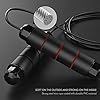 FITFORT-Skipping-Rope-Adult-Fitness-Jump-Rope-Tangle-Rapid-Speed-Skipping-Rope-Cable-with-Ball-Bearingsfor-Women-Men-and-Kids-Adjustable-Steel-Skipping-Rope-with-Foam-Handles-for-Home-Fitness FITFORT Skipping Rope Adult - Fitness Jump Rope, Tangle Rapid Speed Skipping Rope Cable with Ball Bearings,for Women, Men, and Kids, Adjustable Steel Skipping Rope with Foam Handles for Home Fitness