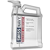 Swiss Navy Premium Silicone Based Lubricant, Gallon 128 Ounce Personal Lube Gel for Men Women & Couples, Condom & Latex Safe