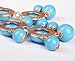 JANE STONE Bubble Necklace, Statement Necklace, Bubble Jewelry(Fn0508-Sky Blue)