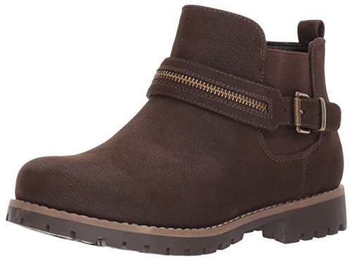 Skechers Women's Cypress-Cedar Ankle Bootie, Chocolate, 9.5 M US