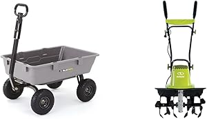 Gorilla Carts Poly Garden Dump Cart with Steel Frame and 10