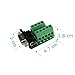 Sysly DB9 Male and DB9 Female D-SUB Adapter Plate Connector RS232 Serial to Terminal Board Signal Module