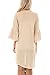 Spadehill Women Lace Open Front Kimono Cardigan 3/4 Bell Sleeve Beach Cover Up Light Orange L
