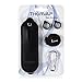 THORVAP Faux Leather Necklace Lanyard with Pouch Holder. [1] Lanyard Necklace + [1] Carabiner for E-shisha pen, Leather Pouch case Necklace (black)
