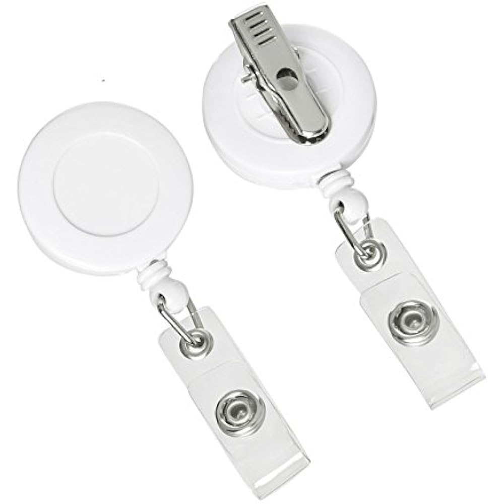 Retractable Badge Holder ID Card Holder Reel With SWIVELBACK Alligator