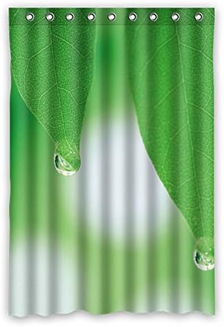 120 cm x 183 cm (48 "x 72") Bathroom Shower Curtain, General Fashion Custom-designed,High-definition Leaves Green Mildew Shower Curtain