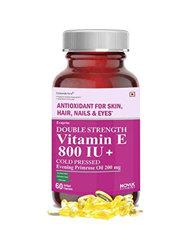 Carbamide Forte Vitamin E 800 IU Oil + Evening Primrose Oil 200mg - 60 Capsules