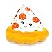 Kiibru Squishies Pizza Squishy Toys Funny Slow Rising Jumbo Cartoon Bread Scented (White)